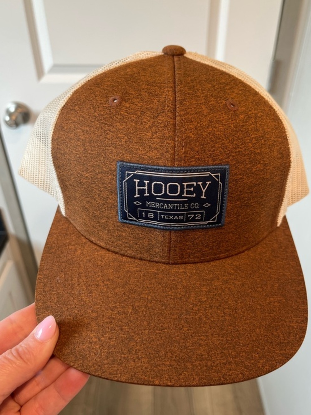 Hooey Mercantile Co. Texas 1872 Snapback Trucker Hat Multi One Size Mesh Western